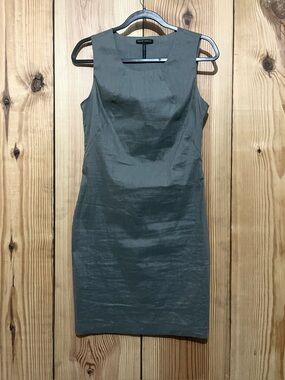 Sara Pacini Coated Linen Sleeveless Dress Size 1 S Made In Italy Lagenlook